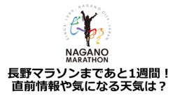 長野マラソンまであと1週間！ | アラフォーランナー葱坊主のランニング日記